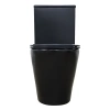 унитаз компакт azario black queen az-8380 напольный, безободковый, с бачком и сиденьем микролифт, 60.5х37х80 см, черный матовый