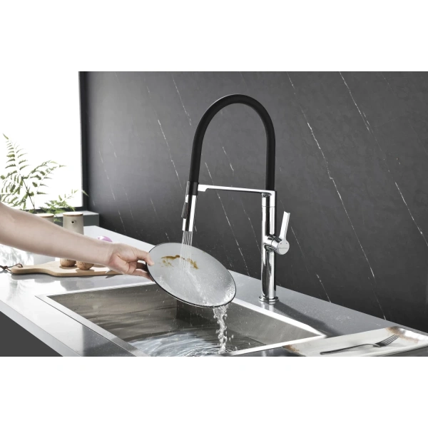 смеситель для кухни paulmark barrel ba214029-cr, цвет хром