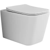 унитаз ceramicanova cubic cn1806 подвесной, с сиденьем микролифт, белая