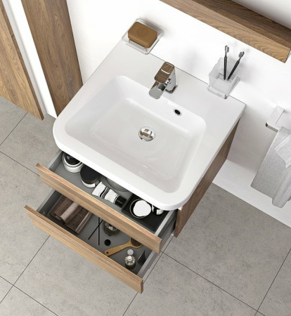 тумба под раковину ravak sd 10° ii 55 x000001283 подвесная белая