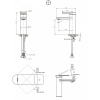 смеситель для раковины bravat eddie f1369402bw-eng черный
