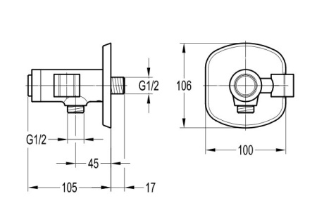 шланговое подключение с держателем cezares globo-f-aiv1-b-01 хром