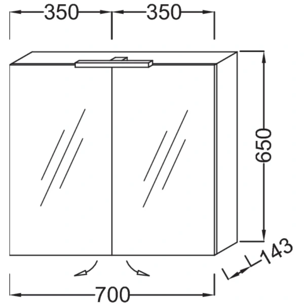 зеркальный шкаф белый блестящий 70x65 см jacob delafon odeon up eb786-g1c