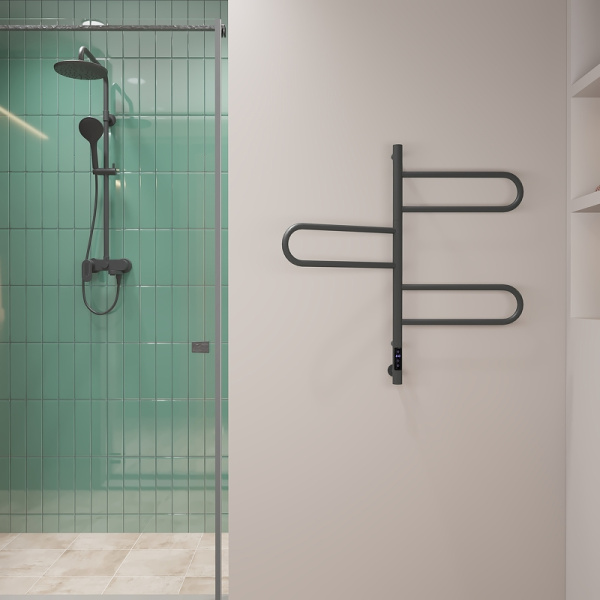 электрический полотенцесушитель vincea 44х80 vtd-1r2cge графит