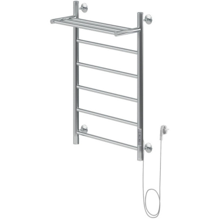 Электрический полотенцесушитель Aquanet Mauro 80х50 R 282007 с полкой Хром