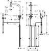 смеситель для кухни hansgrohe metris select m71 73818800, сталь