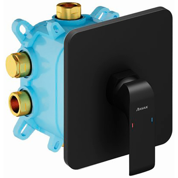 смеситель для душа ravak flat fl 066.20 x070180 черный матовый