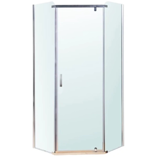 душевой уголок berges solo т 90×90 061105 профиль хром, стекло прозрачное