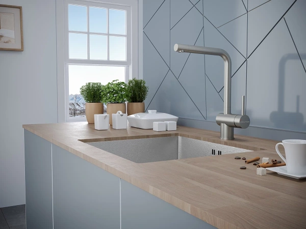 смеситель для кухни paulmark spring sp212067-ss цвет нержавеющая сталь