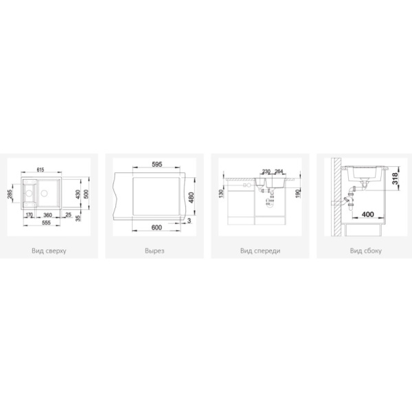 мойка кухонная blanco metra 6 516162 цвет кофе