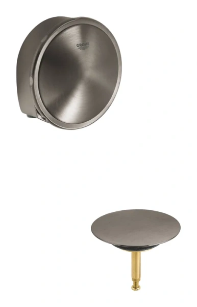 наливной, сливной и переливной гарнитур grohe talentofill , темный гарфит матовый (19952al0)