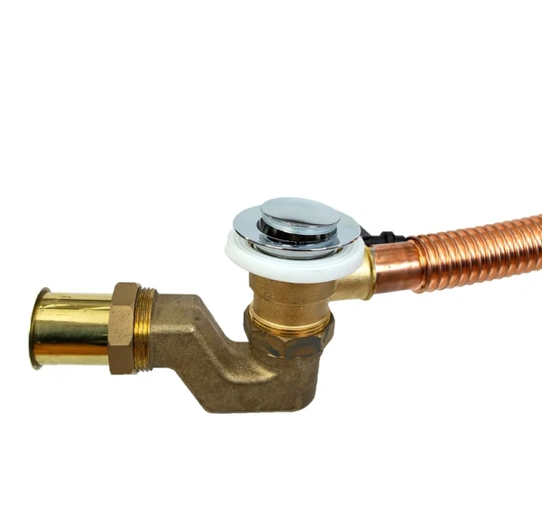 слив-перелив wirquin 30987154 50 мм, полуавтомат, хром