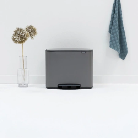 ведро для мусора brabantia bo pedal bin 121067 11 + 11 + 11 л