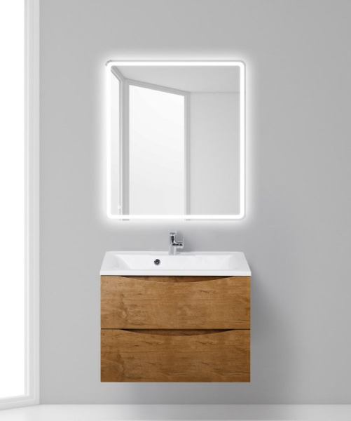 раковина полувстраиваемая belbagno bb750/450-lv-mr-pr белая