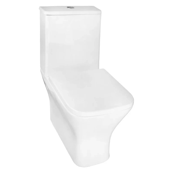 унитаз компакт azario blaise az-55-1 напольный, безободковый, с бачком и сиденьем микролифт, 61.55х38.5х80.1 см, белый