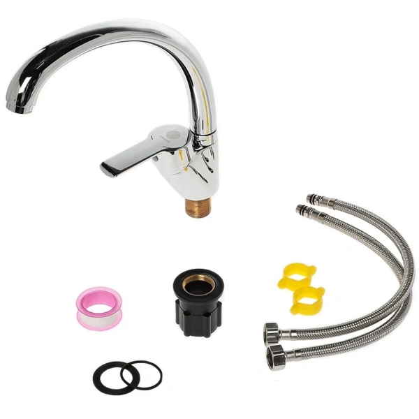 смеситель для кухни orange prim m42-002cr