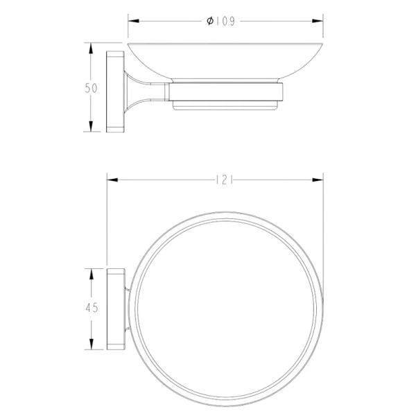 Мыльница Fashun A26 A2602-17 графит