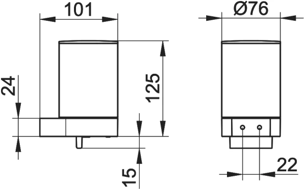 Дозатор для мыла Keuco Plan 14951 370000 черный матовый