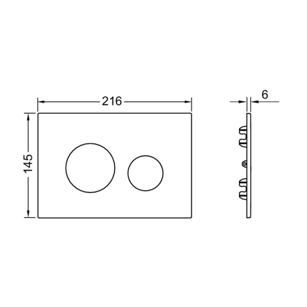 лицевая панель tece teceloop modular 9240631 универсальная