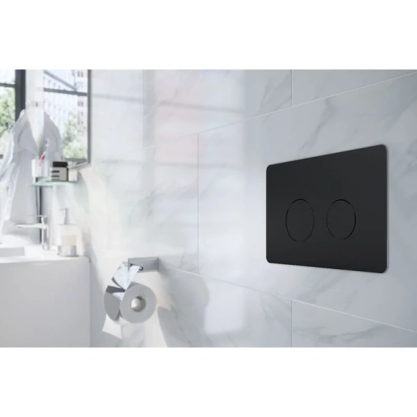 кнопка смыва для инсталляции azario az-8200-0087/az-p57-0190 черный матовый