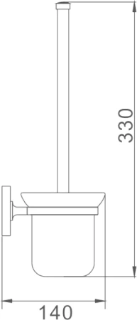 ёршик для унитаза haiba hb1910 хром