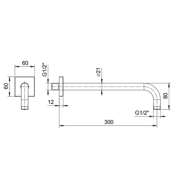 держатель верхнего душа 30см fantini mint 86 02 8107 цвет хром держатель верхнего душа 30см fantini mint 86 02 8107 цвет хром