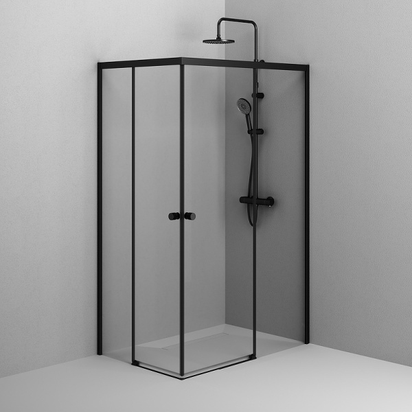 душевой уголок am.pm x-joy 120×80 w94g-403-12080-bт профиль черный матовый, стекло прозрачное