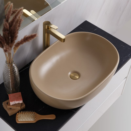 раковина-чаша belbagno 60 bb1084-h311 серая матовая