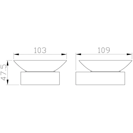 мыльница wonzon & woghand lotte ww-8322-bg настенная, золотой матовый