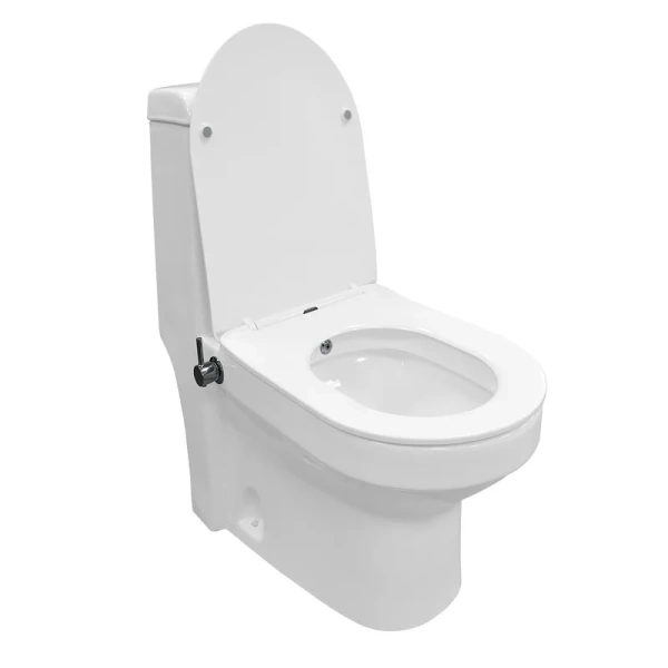 унитаз моноблок azario brusco az-1085b напольный, с функцией биде, горизонтальный слив, с сиденьем микролифт, 70х38х80.5 см, белый