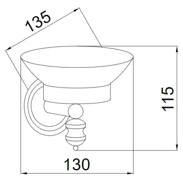 Мыльница Boheme Vogue 10183
