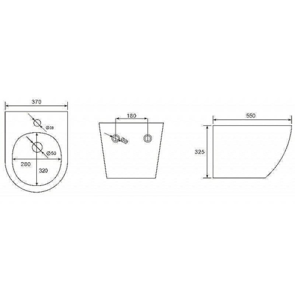 биде подвесное esbano garcia esvbgarcb черный