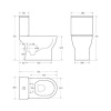 унитаз компакт belbagno steam bb130cpr/sc без бачка с сиденьем микролифт