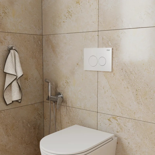 кнопка смыва для инсталляции d&k bayern db1529016.2 пластик, цвет матовый белый