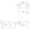 смеситель для ванны jaquar kubix prime kup-whm-35119pm