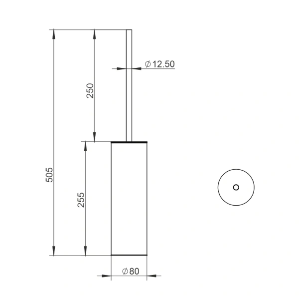 Ёршик для унитаза Whitecross Ergo ER2276CR напольный, хром