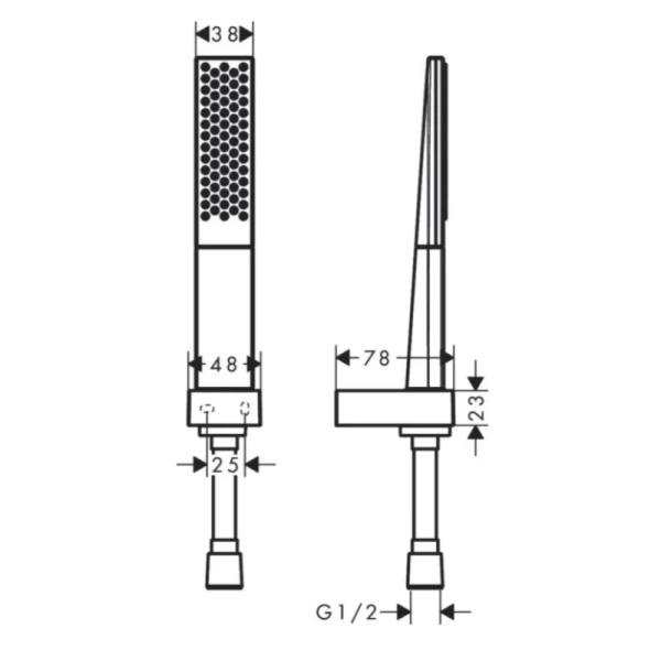 душевой набор hansgrohe rainfinity 1jet 26856700