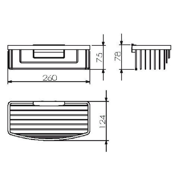 Полка Langberger Vico 72360T-BPC