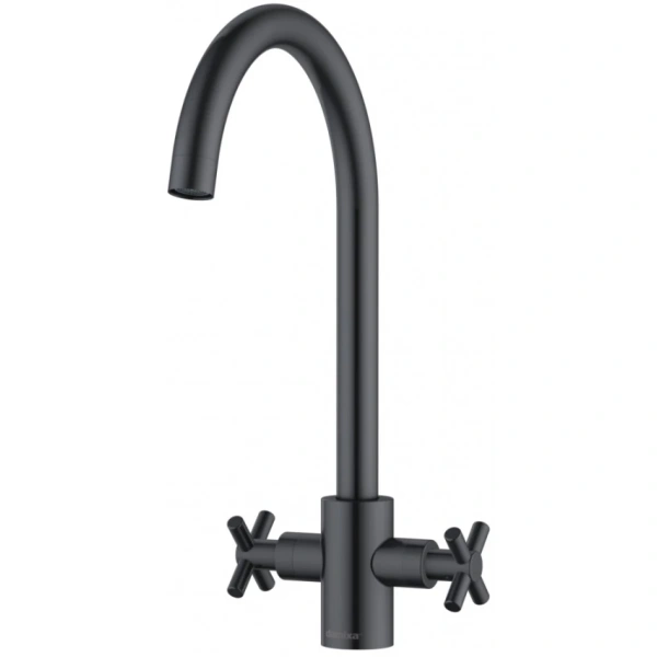 смеситель damixa redblu neo classic 270000000 для кухни, цвет графит