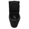 унитаз компакт azario black queen az-8380 напольный, безободковый, с бачком и сиденьем микролифт, 60.5х37х80 см, черный матовый