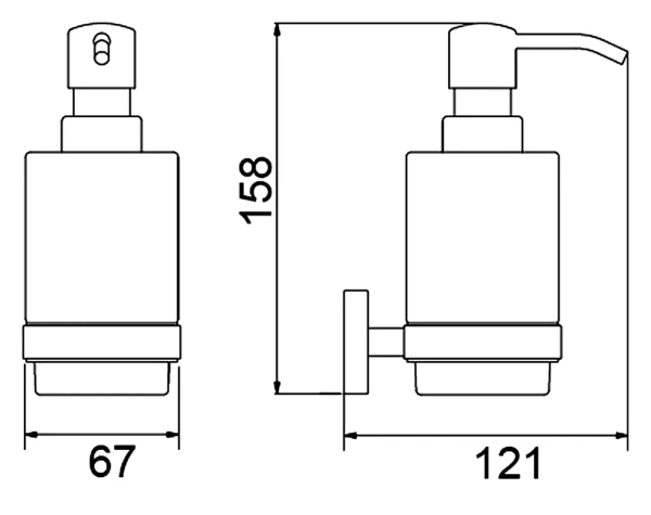 Дозатор для мыла Timo Saona 13039/13 никель