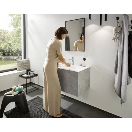 смеситель для раковины с донным клапаном hansgrohe finoris 76023000