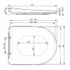 сиденье с крышкой для унитаза toto gp tc524eu softclose