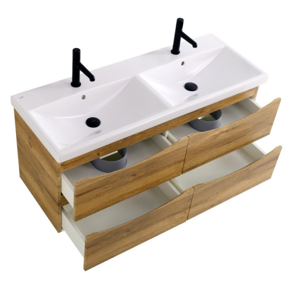 раковина belbagno 120 bb-0325-120-2-lvb двойная белая