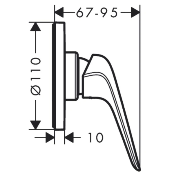 смеситель для душа hansgrohe novus 71063000
