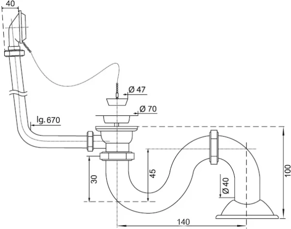 слив-перелив stworki 00000821 50 мм, хром