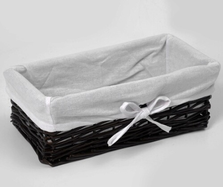 корзина для аксессуаров wasserkraft lossa wb-120-s цвет темно-коричневая