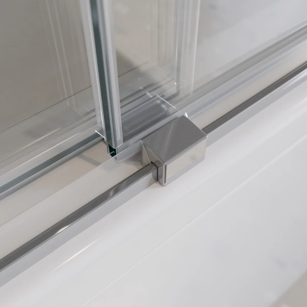 шторка на ванну cezares tandem soft vf-2 190х145 профиль хром стекло прозрачное