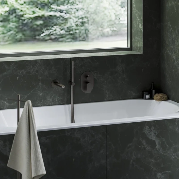 излив ravak eleganta el 027.20gb для ванны, брашированный графит