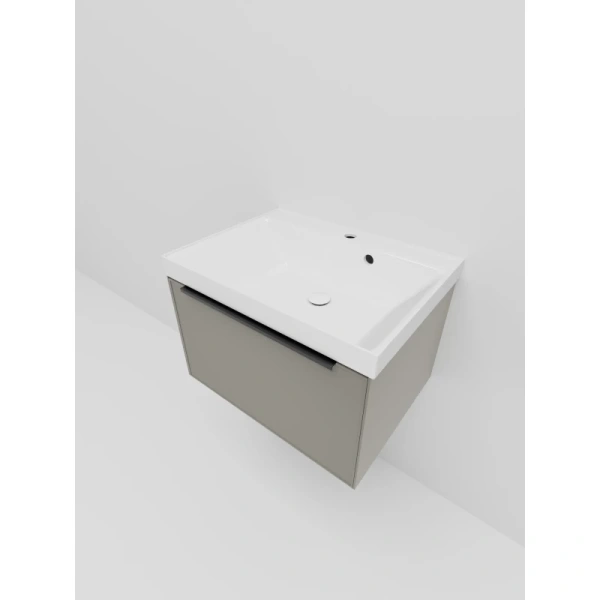 тумба под раковину la fenice simpla fnc-01-sim-c-60 60 см, подвесная, бежевый матовый